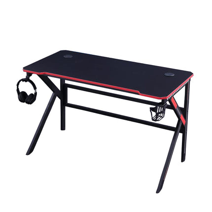 Gaming Desk Desktop PC Computer Desks Desktop Racing Table Office Laptop Home K-Shaped Legs Black 120cm.