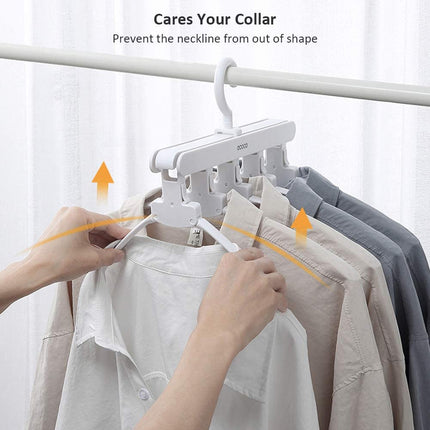 Magic Hanger Space Saving Multifunctional Clothes Coat Hanger Dryer Laundry Drying Rack Airer Clothes Horse Grey.