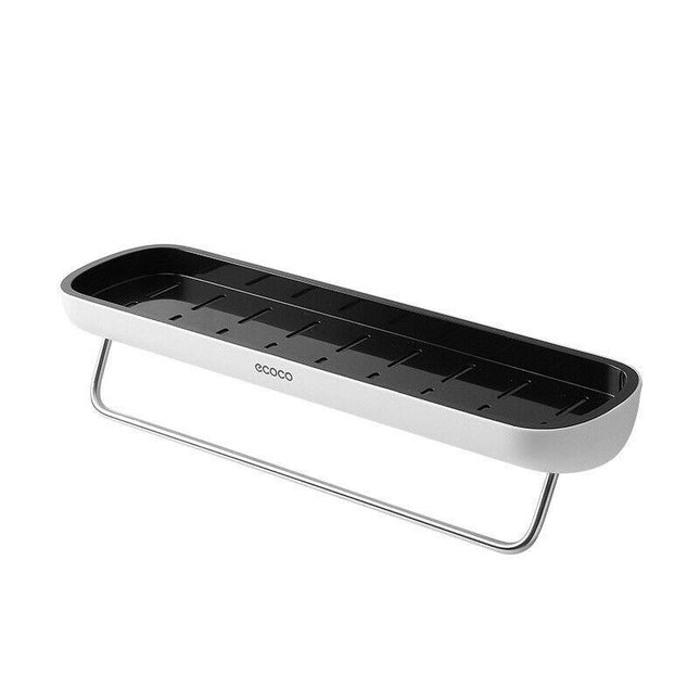 Bathroom Shelves Organizer Wall Mount Home Towel shelf Shampoo Rack With Towel Bar Storage Rack Bathroom Accessories Black.