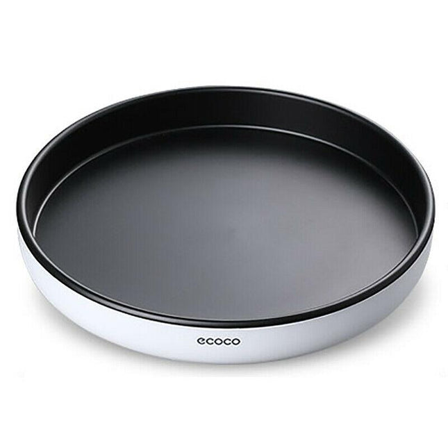 Ecoco Kitchen Rotating Spice Condiment Storage Rack Bathroom Swivel Tray Organizer Black.