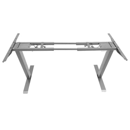 Standing Desk Height Adjustable Sit Stand Motorised Dual Motors Frame White Only.