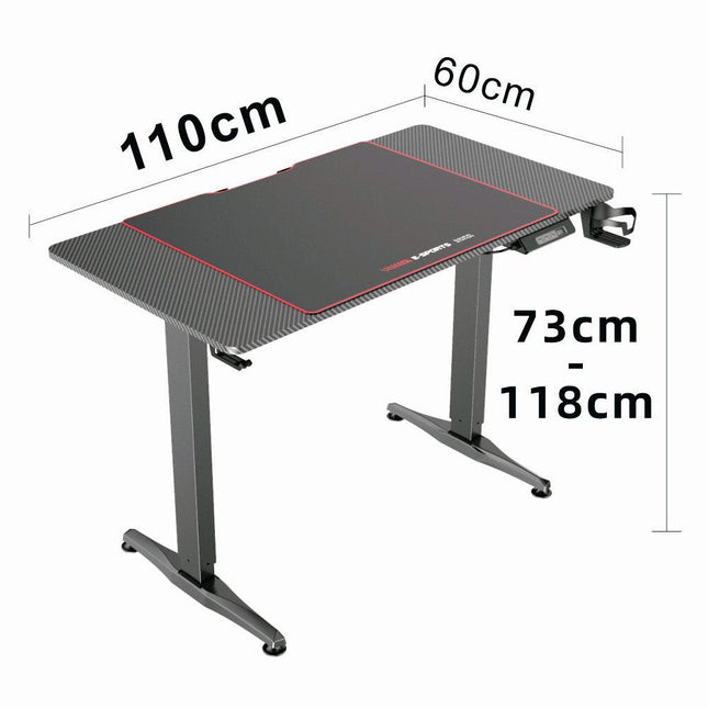 Gaming Standing Desk Home Office Lift Electric Height Adjustable Sit To Stand Motorized Standing Desk 1160.