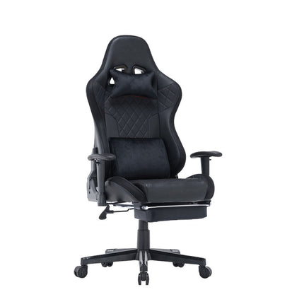 7 RGB Lights Bluetooth Speaker Gaming Chair Ergonomic Racing chair 165° Reclining Gaming Seat 4D Armrest Footrest Black.