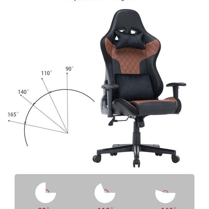 7 RGB Lights Bluetooth Speaker Gaming Chair Ergonomic Racing chair 165° Reclining Gaming Seat 4D Armrest Footrest Black.