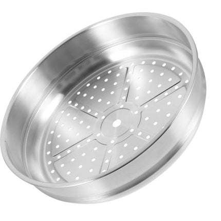 Housoutile 32cm Wok Steamer Dumpling Steamer Steaming Basket for Pot Dedicated Silver Accessories Stainless Steel Basket.