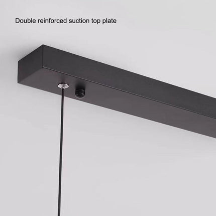 Modern Minimalist Trapezoid Pendant Light Adjustable LED Bar Light White.