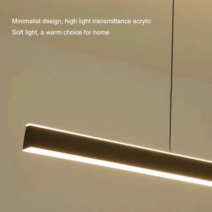 Modern Minimalist Trapezoid Pendant Light Adjustable LED Bar Light White.