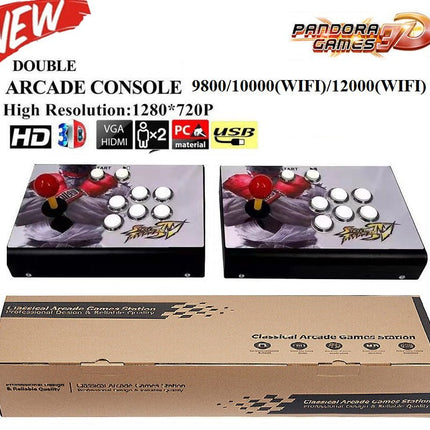 2022 10000 Games Pandora's Box Video 3D Game HD Video Arcade Consoles Gamebox.