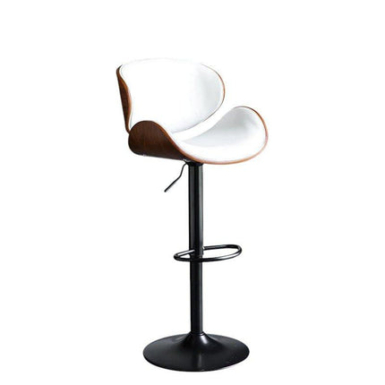 SERENITà European White Modern Bar Stools Swivel Bar Stool Chair Counter Height Barstool with 360 Degree Swivel Seat.