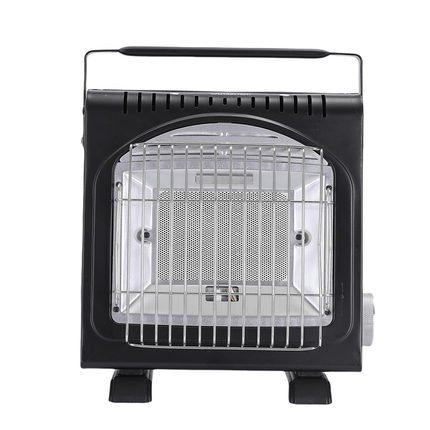 AMZ 1700W 2-in-1 Portable Outdoor Camping Butane Gas Heater Stove Steel Iron Aluminium Metal Manual Application for Travel.