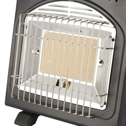 AMZ 1700W 2-in-1 Portable Outdoor Camping Butane Gas Heater Stove Steel Iron Aluminium Metal Manual Application for Travel.