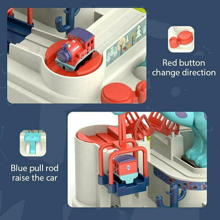 Dinosaur Car Toy Educational Car Vehicle Track Adventure Game Toy Kids Gift.
