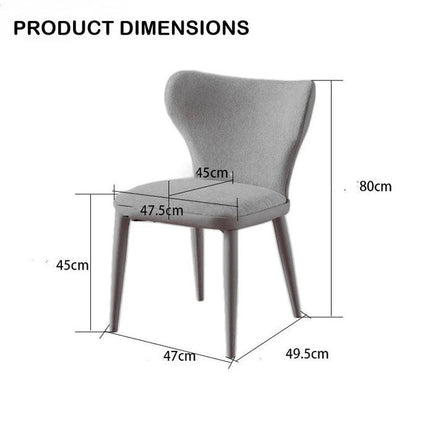 VELLUTO Modern Kitchen Dining Room Chairs Faux Leather Flannel Accent Chairs Metal Vanity Lounge Chair with Back for Living Room Set of 2 (Green).