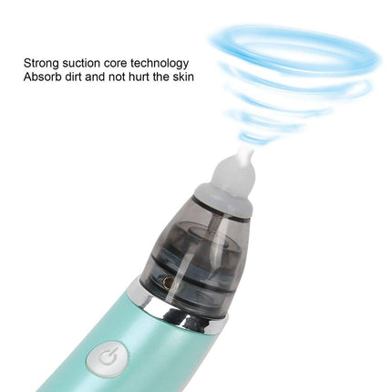 Baby Nasal Aspirator Electric Safe Hygienic Nose Cleaner Snot Sucker For baby (Green).
