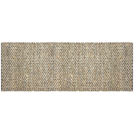 Hand Braided Jute Runner with Green Textured Weave 50 x 120 cm.