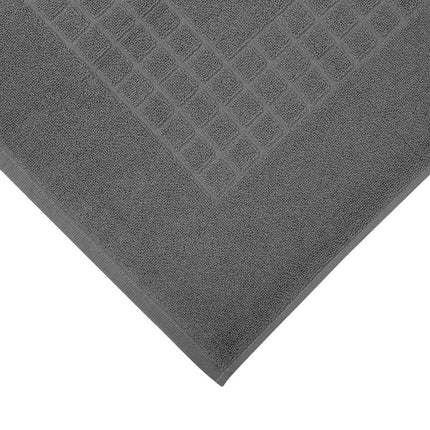 Microfiber Soft Non Slip Bath Mat Check Design (Anthrazit).