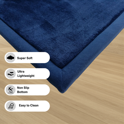 Soft Touch Ultra Plush Memory Foam Tatami Midnight Blue Mat - 200 X 300 CM.