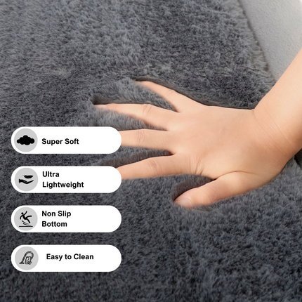 Soft Touch Ultra Plush Memory Foam Tatami Stone Grey Mat - 150 x 200 CM.