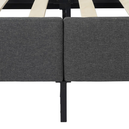 Metal Bedframe Mattress Foundation (Dark Grey) – Double