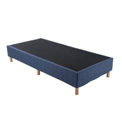 Metal Bed Frame Mattress Foundation Blue – Queen.