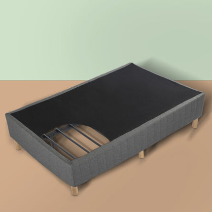 Metal Bed Frame Mattress Foundation Blue – Queen.