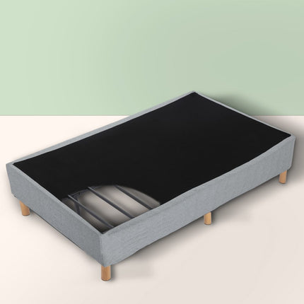 Metal Bedframe Mattress Foundation (Dark Grey) – Double.