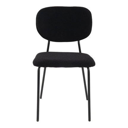 Charcoal Charm Armless Dining Chair Duo.
