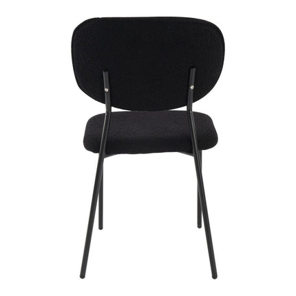 Charcoal Charm Armless Dining Chair Duo.