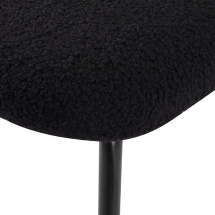 Charcoal Charm Armless Dining Chair Duo.