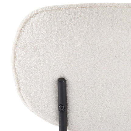 White Whisper Teddy Fabric Dining Duo.