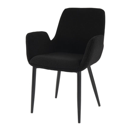 Charcoal Charm Armless Dining Chair Duo.