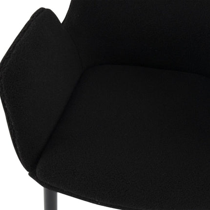 Charcoal Charm Armless Dining Chair Duo.