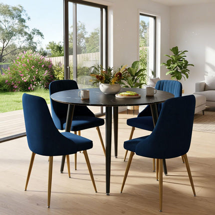 Gourmet Glamour: The Natural&Velvet Dining Set