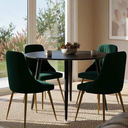 Gourmet Glamour: The Natural&Velvet Dining Set