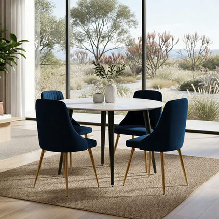 Velvet Elegance Dining Set.