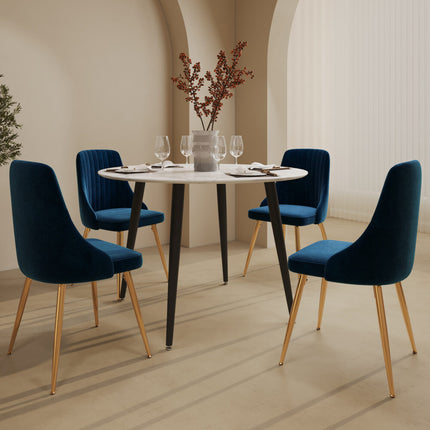 Velvet Elegance Dining Set.