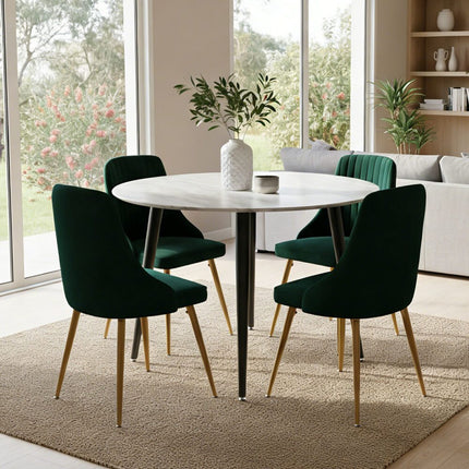 Velvet Elegance Dining Set.