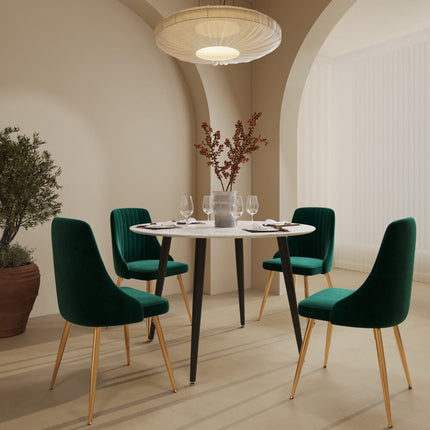 Velvet Elegance Dining Set.