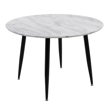 Round MDF Marbling Dining Table.