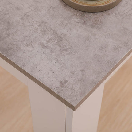 Dining Table Rectangular Wooden 120M-Grey&amp;White.