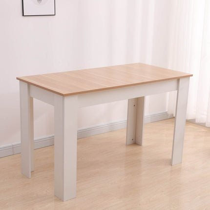 Dining Table Rectangular Wooden 120M-Grey&amp;White.