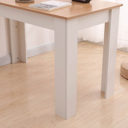 Dining Table Rectangular Wooden 120M-Grey&amp;White.