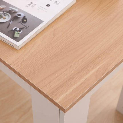 Dining Table Rectangular Wooden 120M-Grey&amp;White.