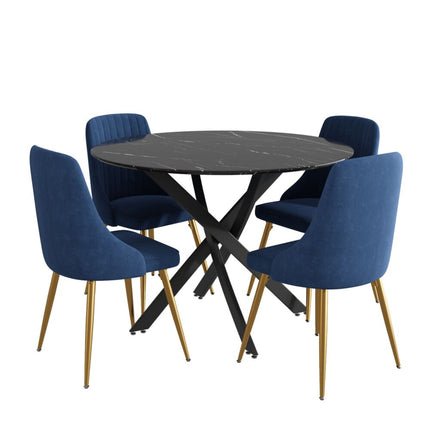 Gourmet Glamour: The Natural&Velvet Dining Set