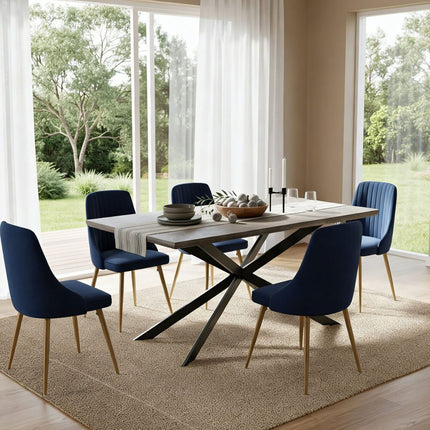 Gourmet Glamour: The Natural&Velvet Dining Set.