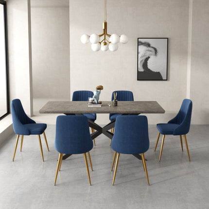 Gourmet Glamour: The Natural&Velvet Dining Set.