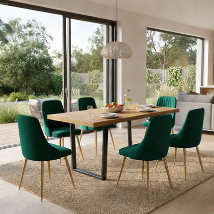 Gourmet Glamour: The Natural&Velvet Dining Set.