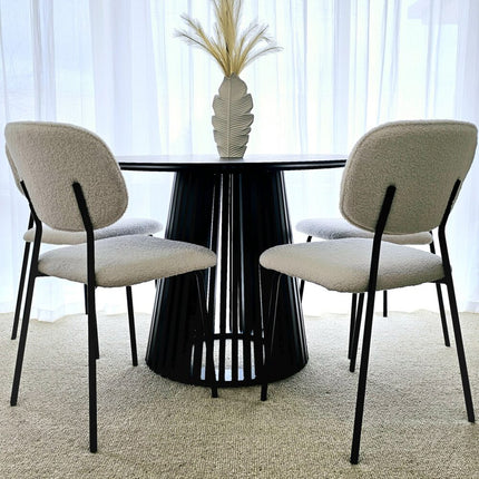 Palmer Sleek Silhouette Dining Table.