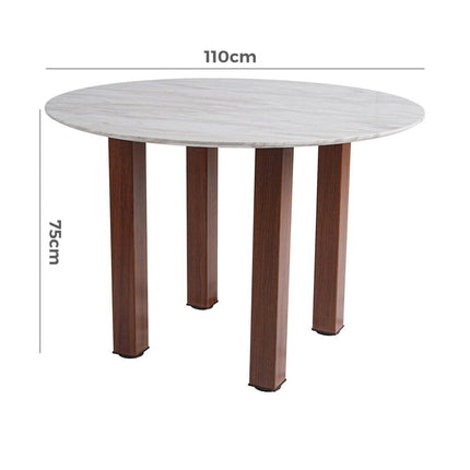 Willowmarble Round Dining Table.