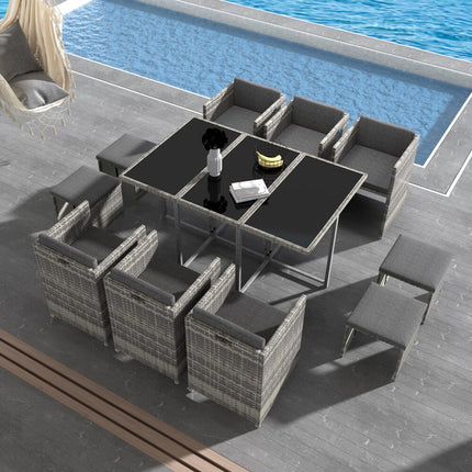 Rectangular Marble-Effect Table.